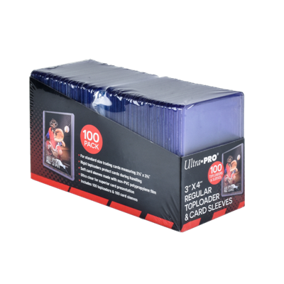 Ultra Pro 3"x4" 100 Regular Toploader & Card Sleeves