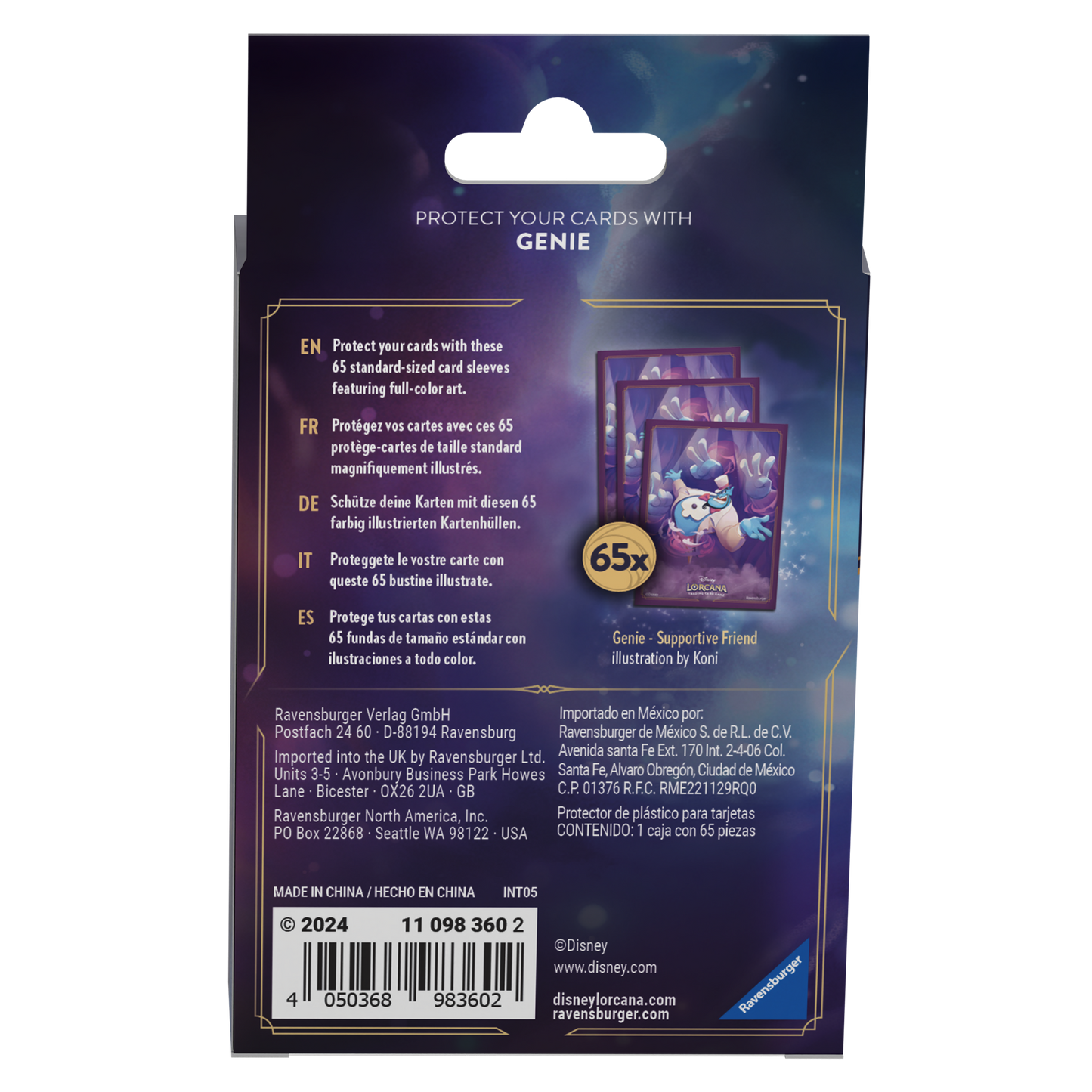 Genie Card Sleeves (65 Sleeves)