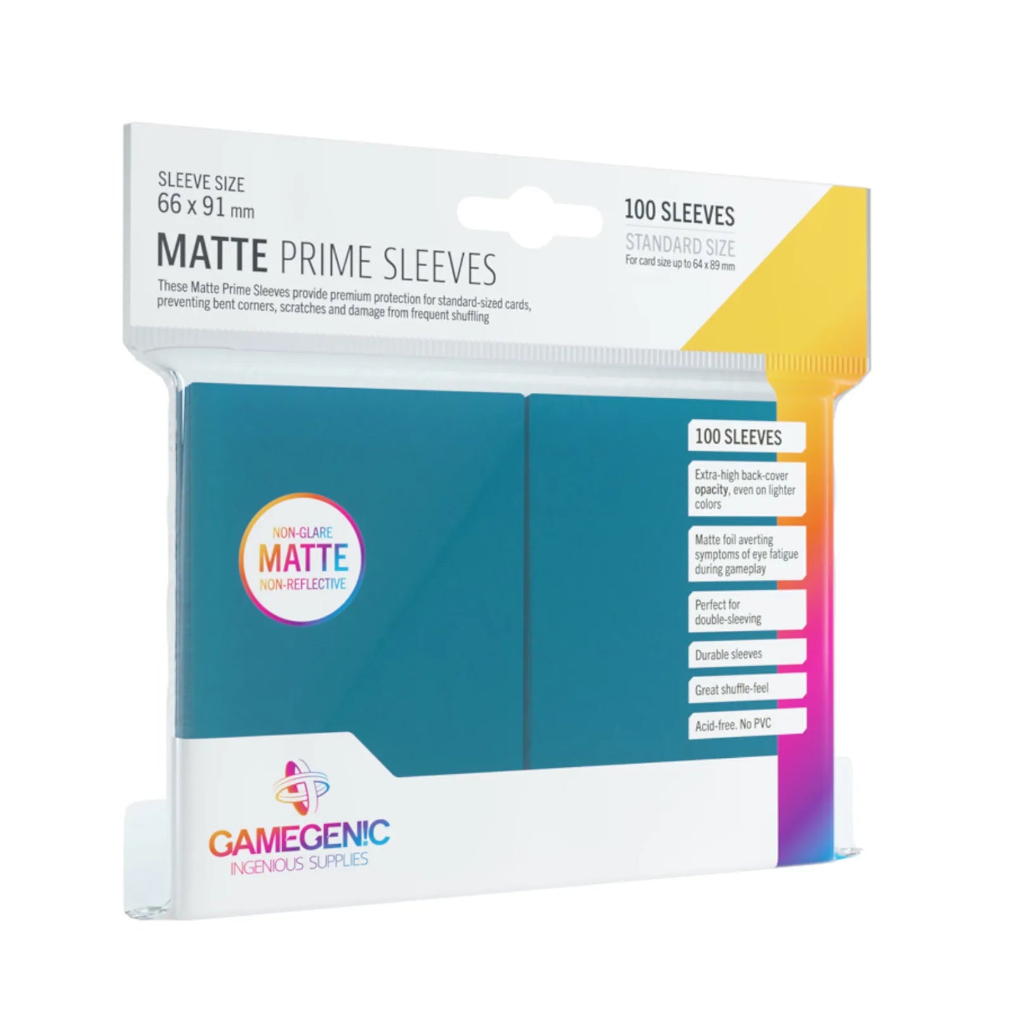 Gamegenic Matte Prime Sleeves (100 Sleeves)