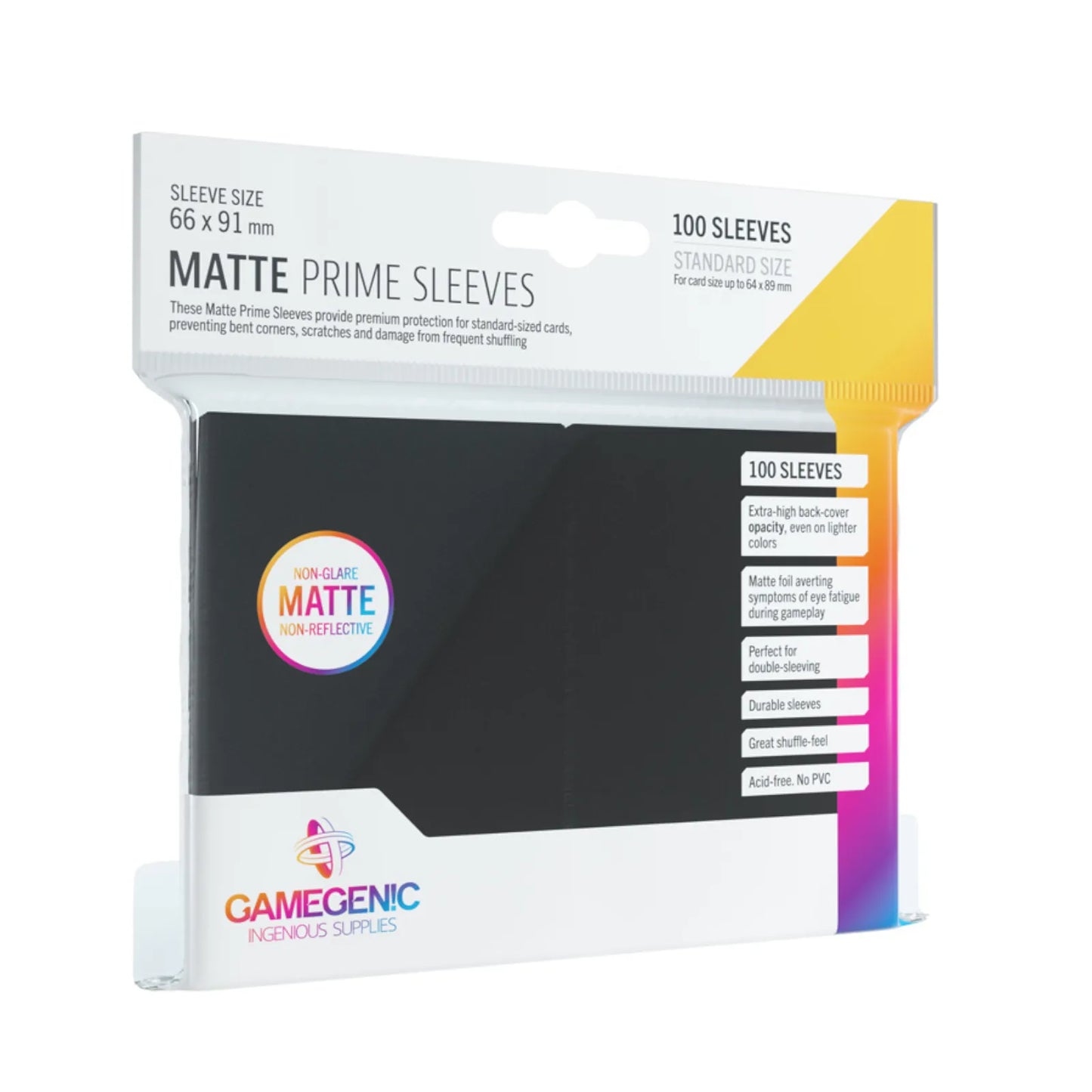 Gamegenic Matte Prime Sleeves (100 Sleeves)