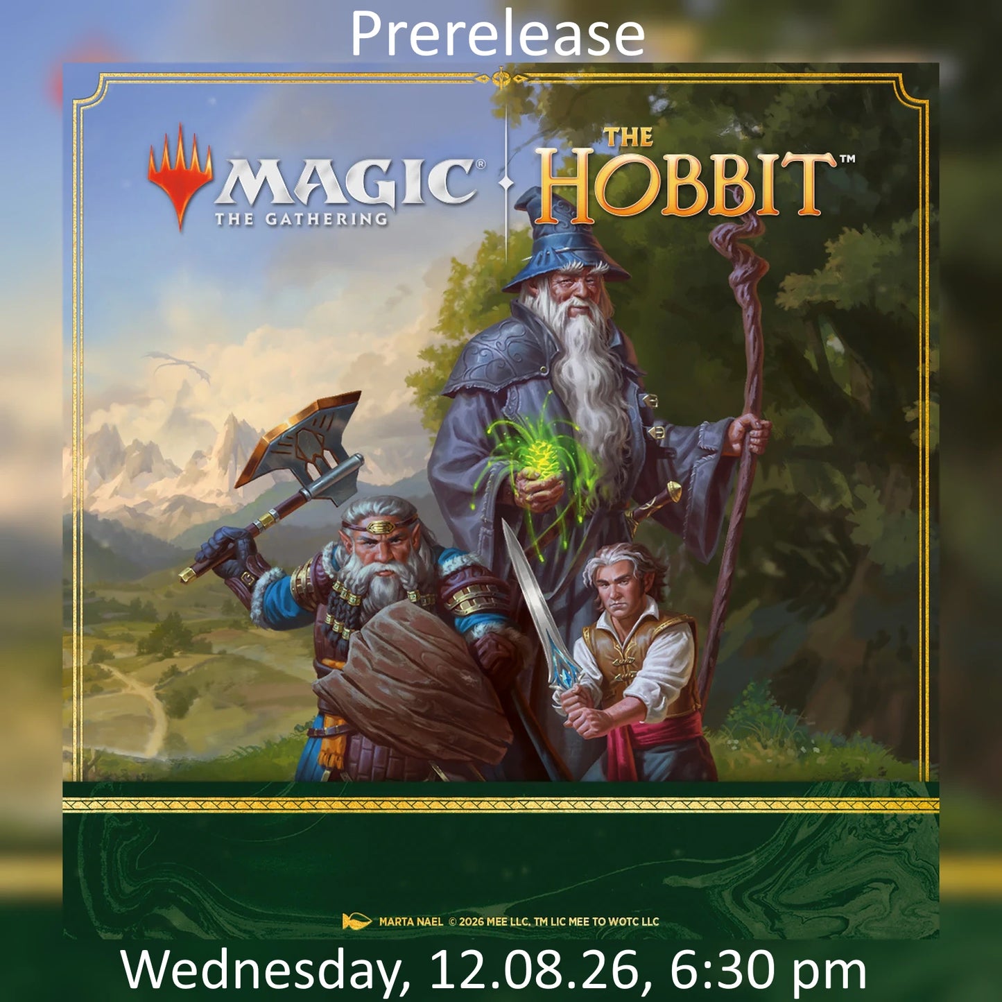 The Hobbit™ Prerelease Ticket - 12.08.2026 6:30 PM GRAFENWOEHR