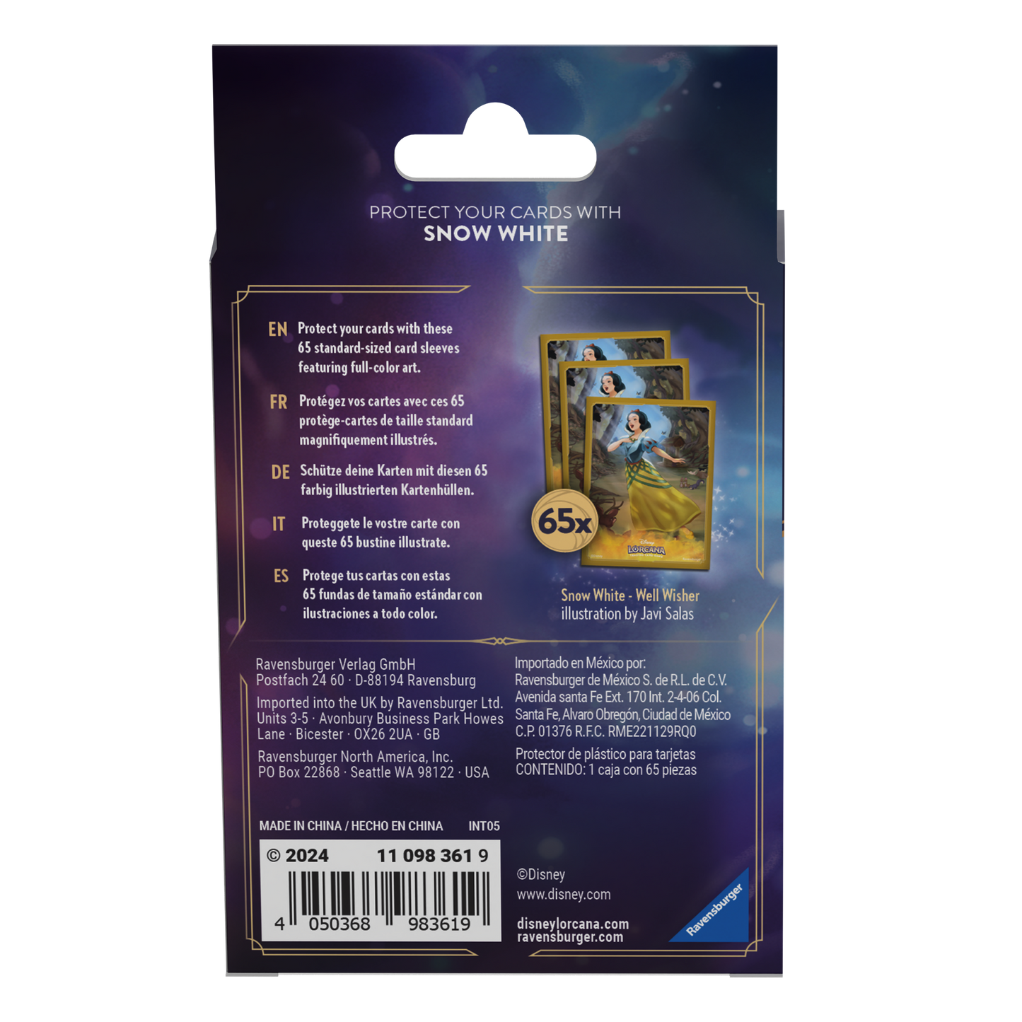 Snow White Card Sleeves (65 Sleeves)