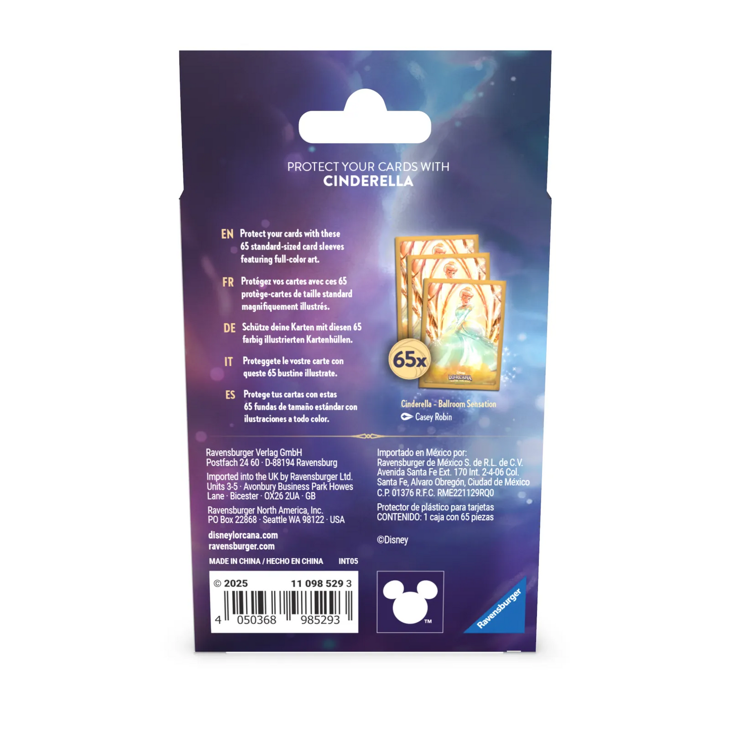 Cinderella Card Sleeves (65 Sleeves)