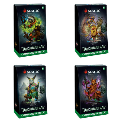Bloomburrow Commander Deck Set (englisch, alle vier Decks)