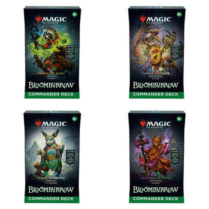 Bloomburrow Commander Deck Set (englisch, alle vier Decks)