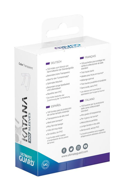 Ultimate Guard Katana Sleeves transparent (100 Sleeves)