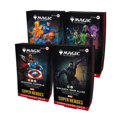 Marvel Super Heroes Commander Deck Set - alle 4 Decks (deutsch)