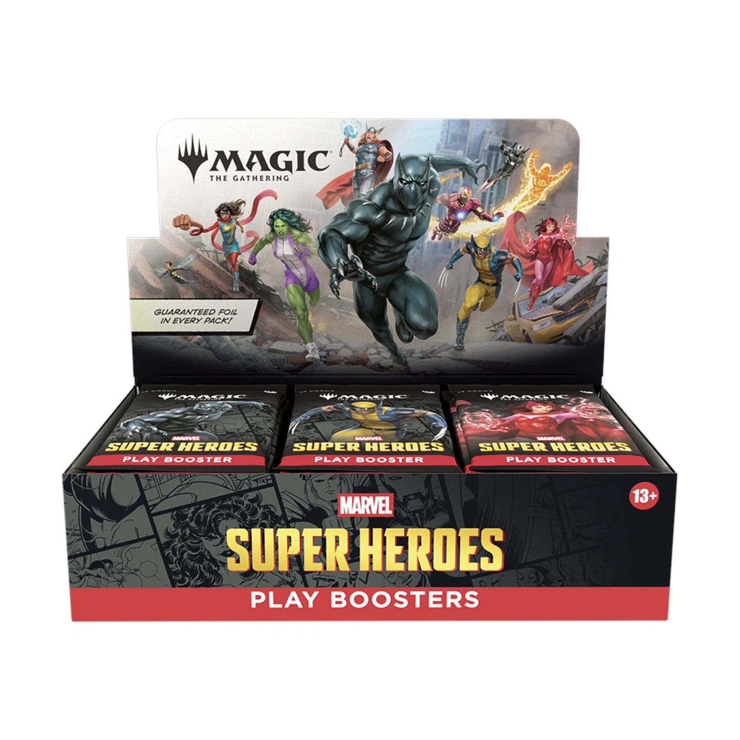 Marvel Super Heroes Play Booster Display (englisch)