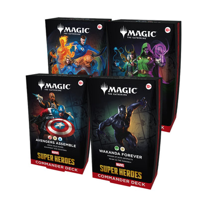 Marvel Super Heroes Commander Deck Case - all 4 Decks (englisch)