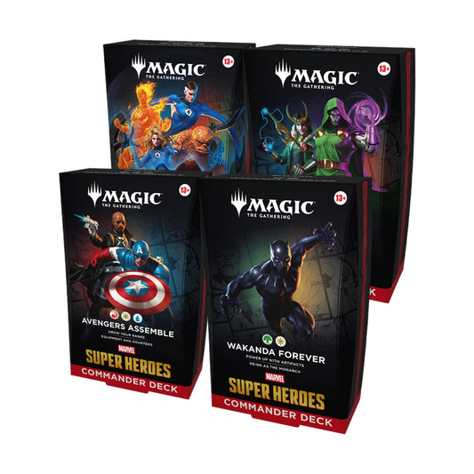 Marvel Super Heroes Commander Deck Case - all 4 Decks (englisch)
