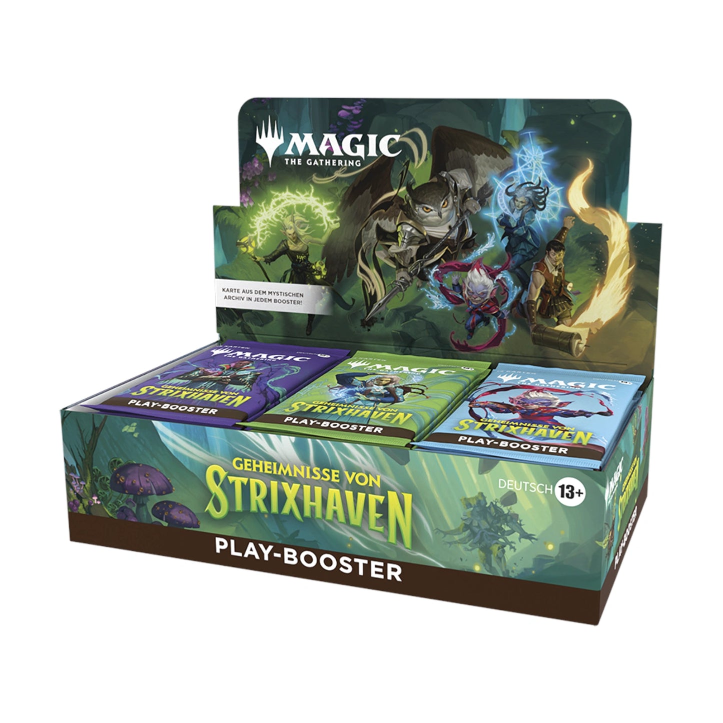 Geheimnisse von Strixhaven Play Booster Display (deutsch)