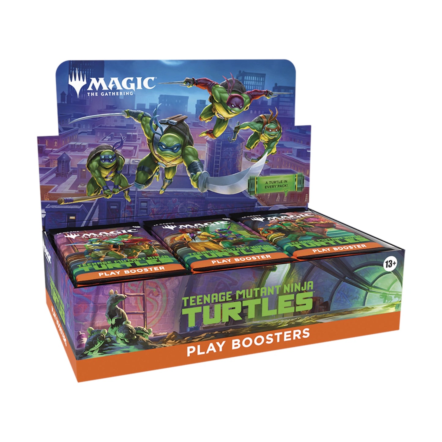 Teenage Mutant Ninja Turtles Play Booster Display (englisch)