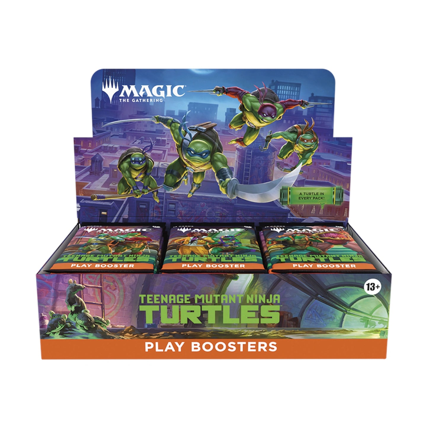 Teenage Mutant Ninja Turtles Play Booster Display (englisch)