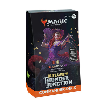 Outlaws of Thunder Junction Commander Deck: Meistgesucht (deutsch)