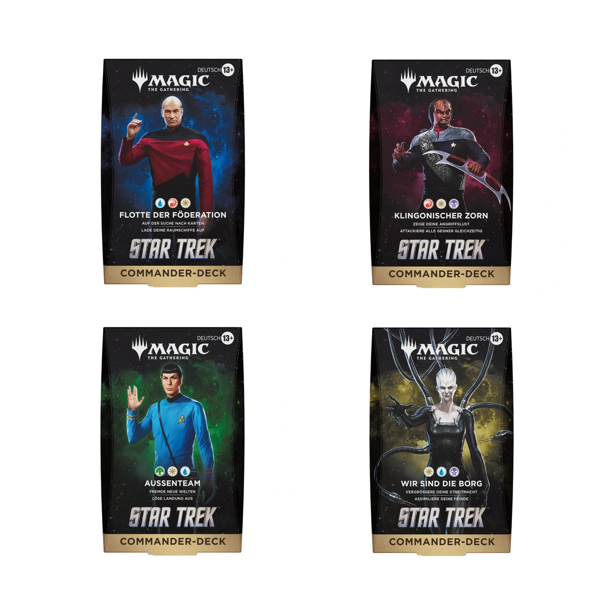 Star Trek™ Commander Deck Set - alle 4 Decks (deutsch)