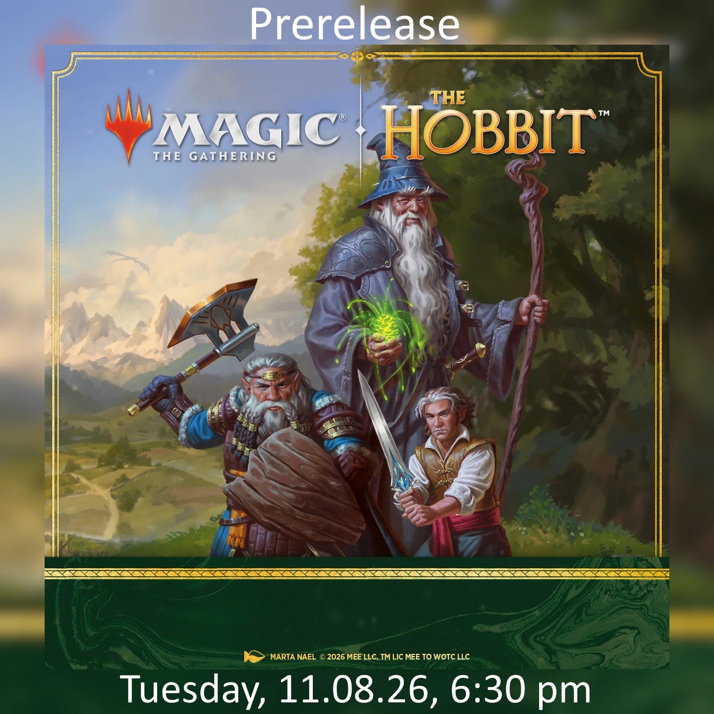 The Hobbit™ Prerelease Ticket - 11.08.2026 6:30 PM GRAFENWOEHR