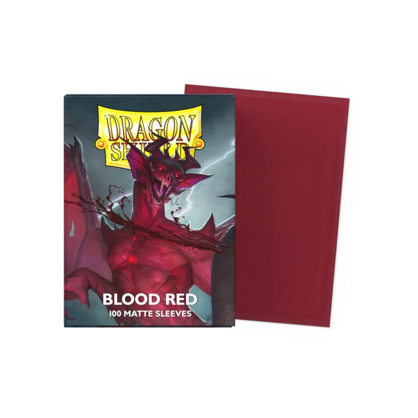 Dragon Shield Blood Red - 100 Matte Sleeves