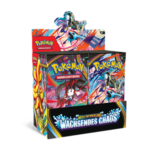 Pokémon Mega-Entwicklung Wachsendes Chaos Booster Display (deutsch)