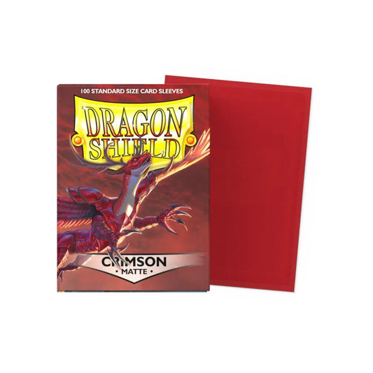 Dragon Shield Crimson - 100 Matte Sleeves