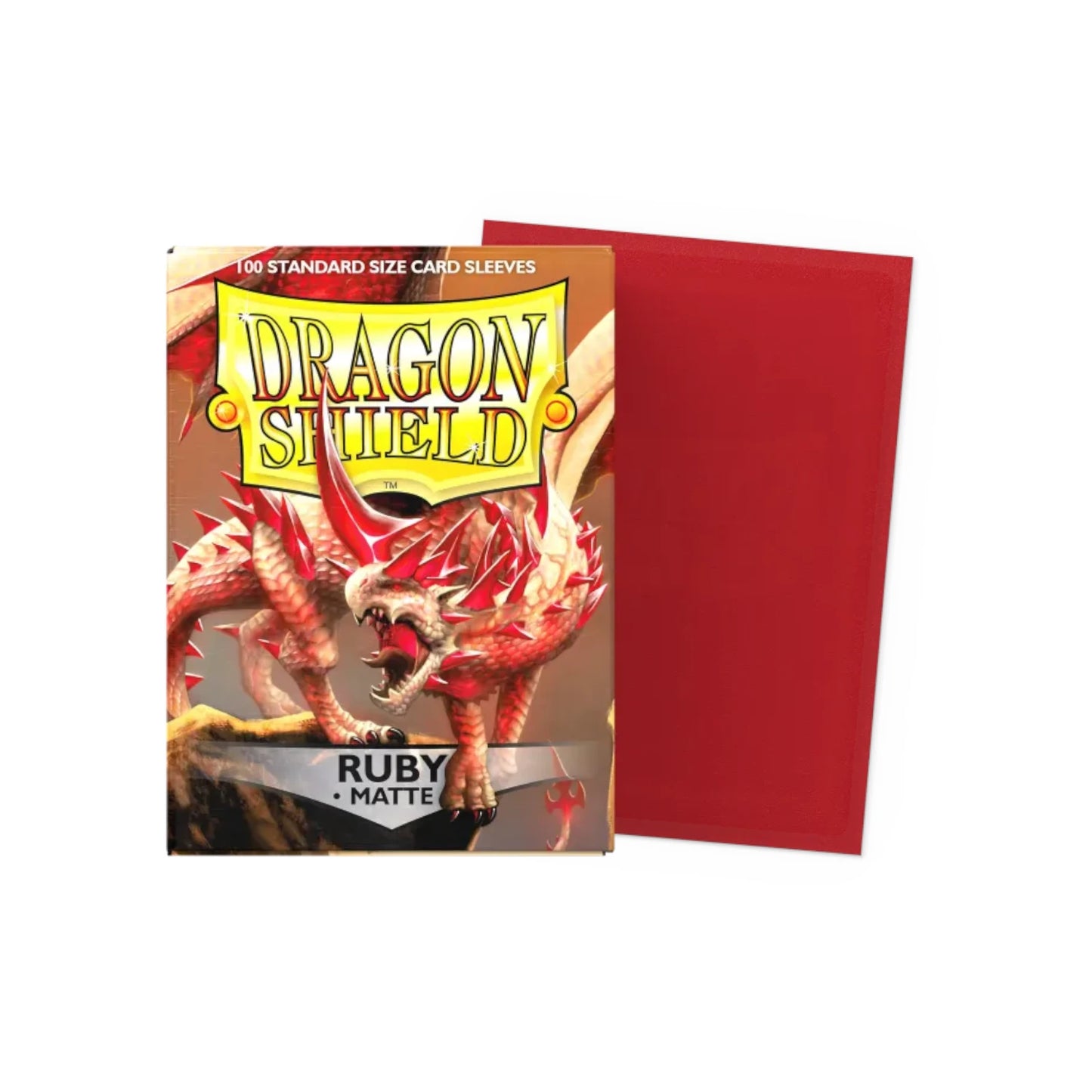 Dragon Shield Ruby - 100 Matte Sleeves