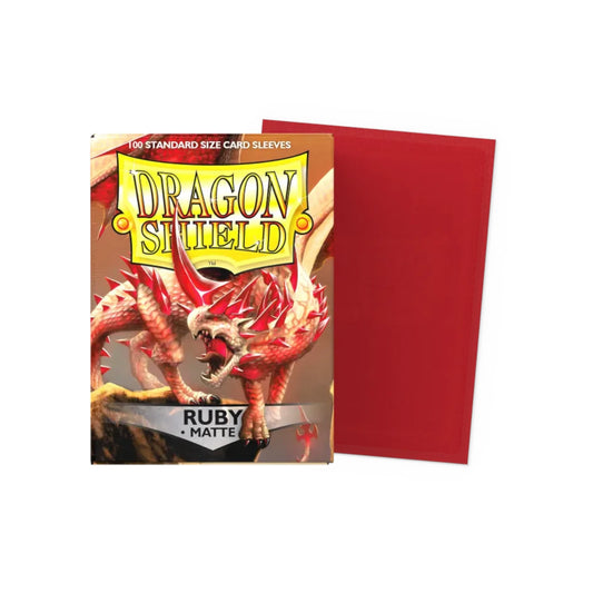 Dragon Shield Ruby - 100 Matte Sleeves