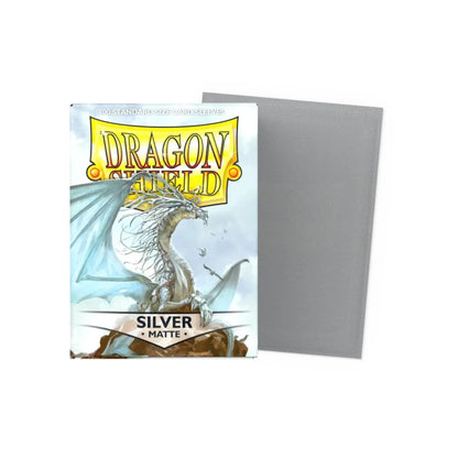 Dragon Shield Silver - 100 Matte Sleeves