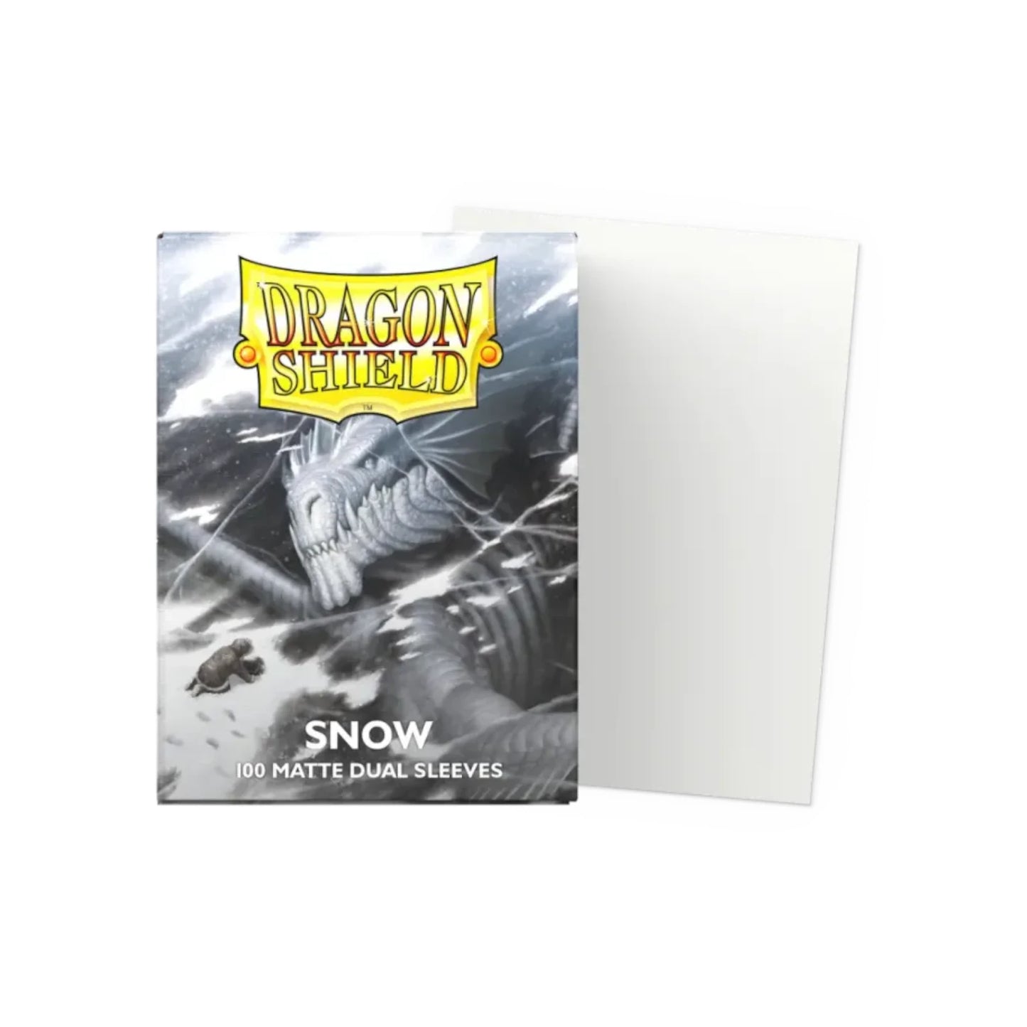Dragon Shield Snow - 100 Matte Dual Sleeves