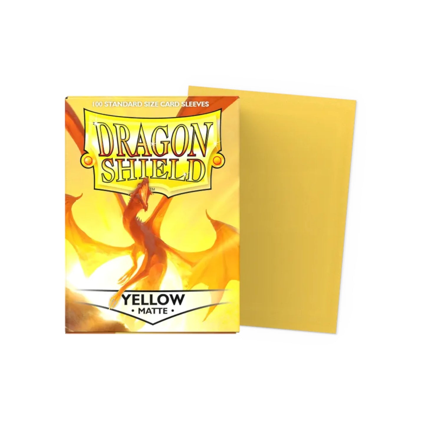 Dragon Shield Yellow - 100 Matte Sleeves